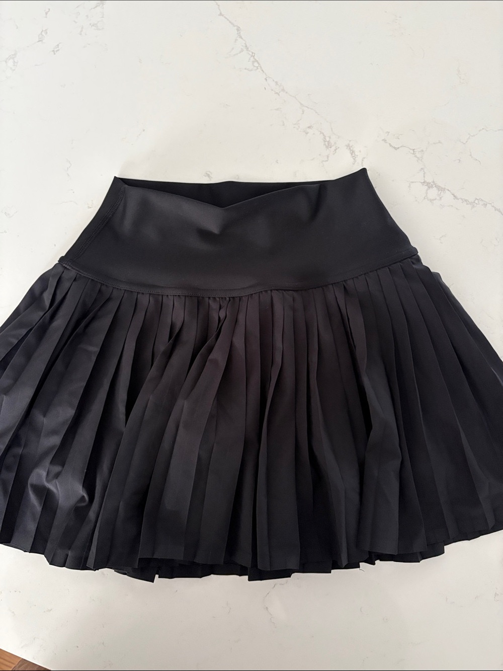 ALO Yoga Black Pleated Mini Skort